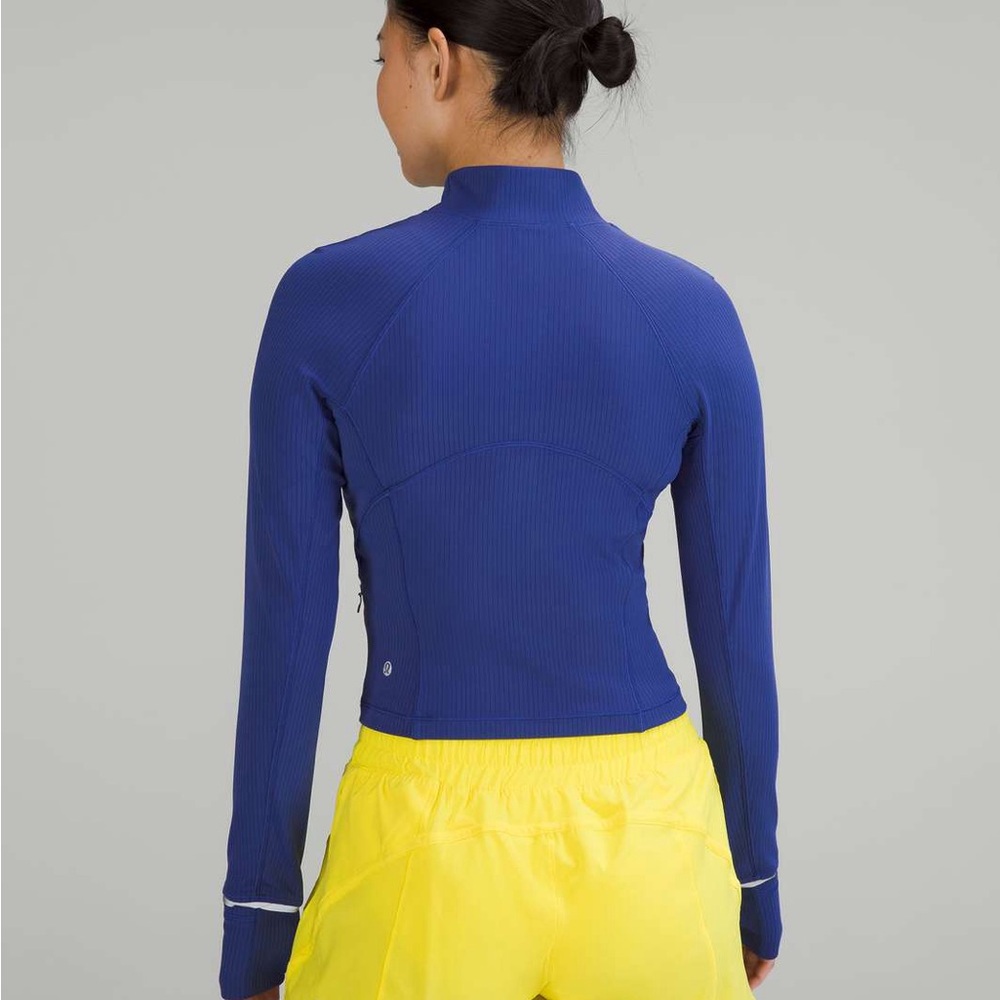 Lululemon Its Rulu Run Cropped Half Zip *Ribbed - Picture 2 of 8